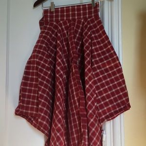 Red Gingham Skirt